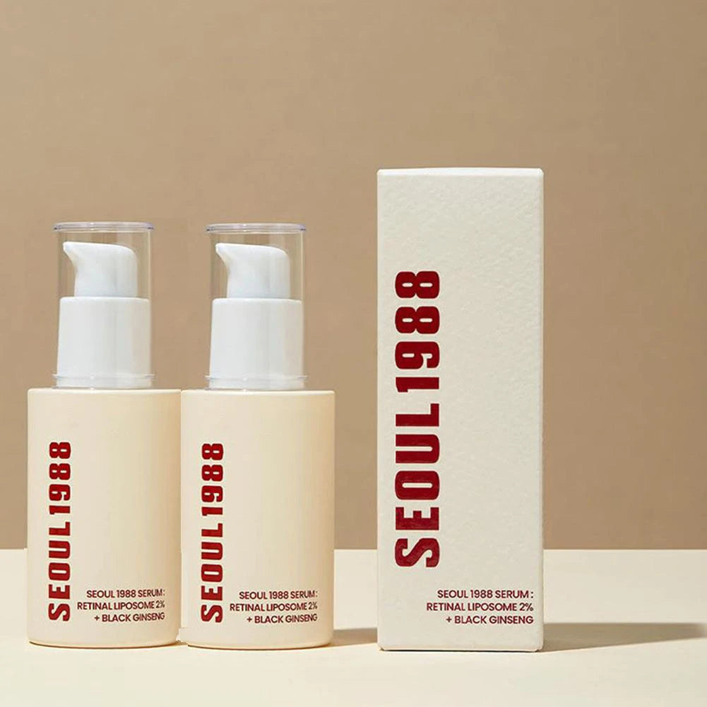 Korean Skincare Ginseng Facial Essence 1988 Black Gingeng Extract Glow Face Serum Improve Skin Elasticity Brighten Dull Dry Skin