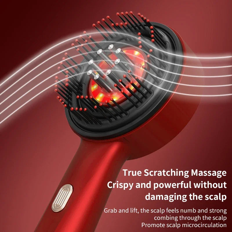 3 Modes Electric Massage Comb Portable Red Light Laser Comb for Hair Follicle Hair Follicles