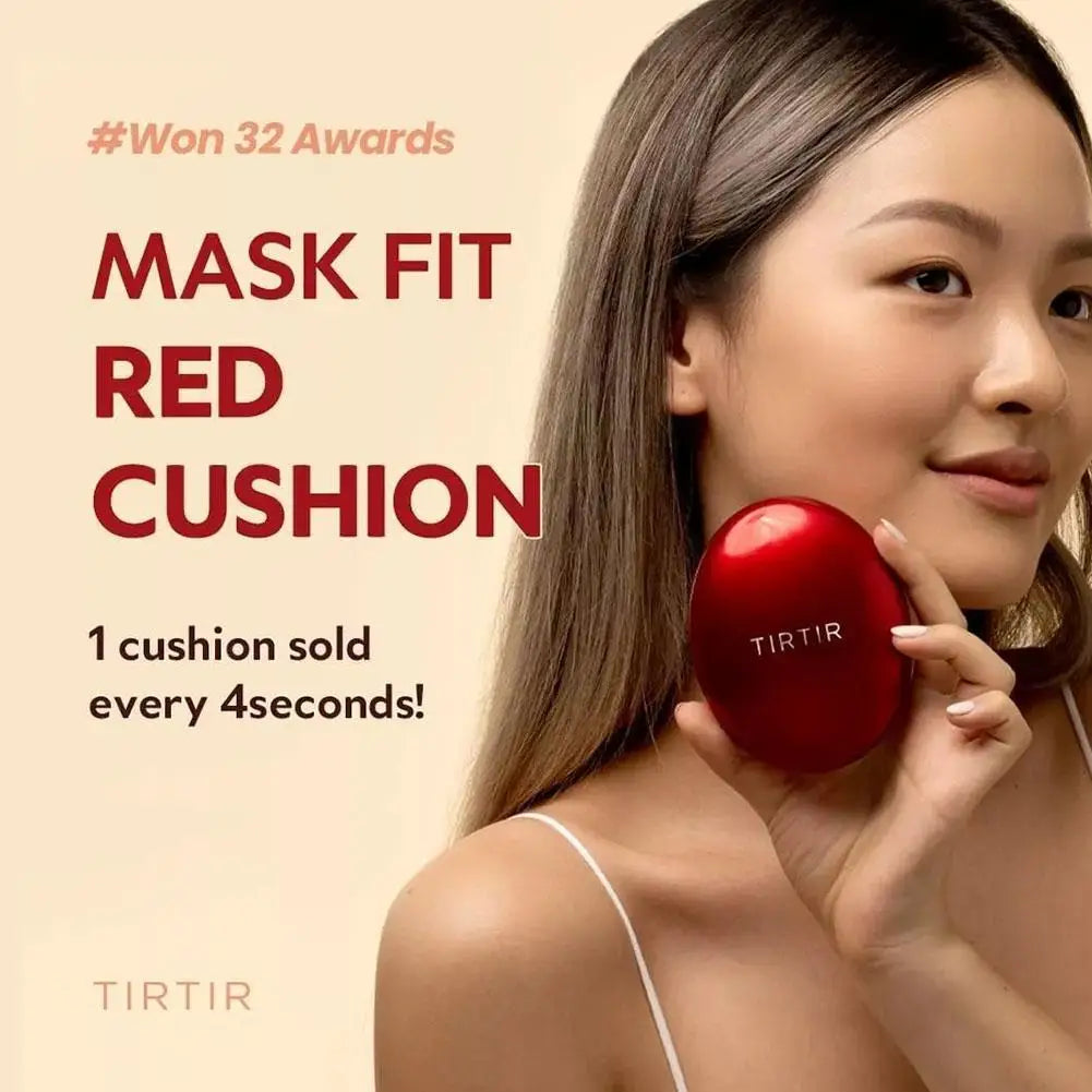 TIRTIR Red Cushion Foundation - Waterproof Full Coverage Korean Makeup