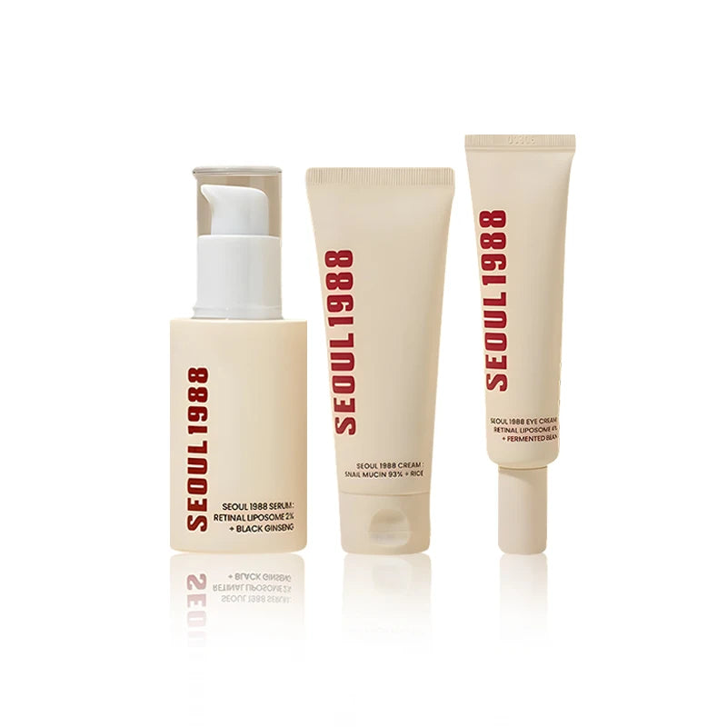 Mung Bean Revitalizing Essence – Premium Korean Purity Collection 4PCS set Cleansing Foam, Serum, exfolliater and mask