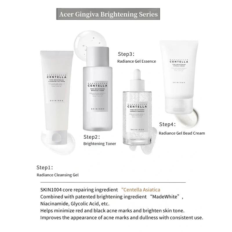 Korean Centella Complete Skincare Set - Tone Brightening & Calming Ritual