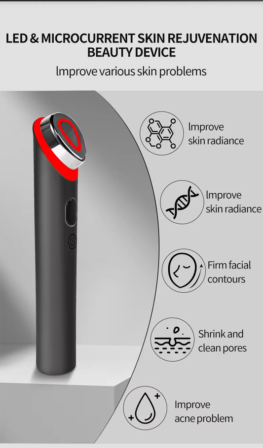 7 Colors Age-R Booster Pro Facial Skin Care Anti Wrinkle Beauty Device EMS Microcurrent Lift Massager Home Use Beauty Skin Care