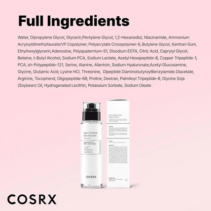 COSRX 6X Peptide Collagen Boosting Toner with Niacinamide