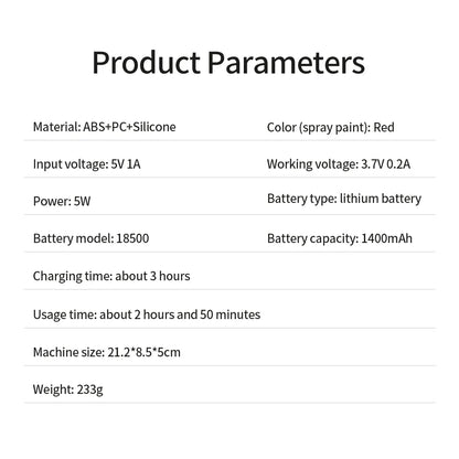 3 Modes Electric Massage Comb Portable Red Light Laser Comb for Hair Follicle Hair Follicles