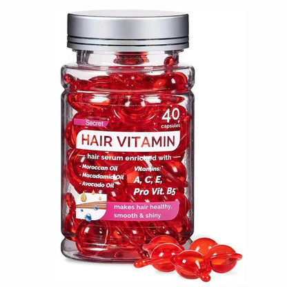 Hair Vitamin Serum Capsule Hair Treatment Serum Enriched with Moroccan Avocado Oils Vitamins A C E Pro B5 No Rinse