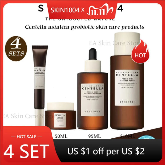 CENTELLA Korean Skin Care Complete 4-Piece Set
