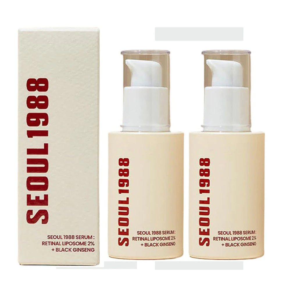 Korean Skincare Ginseng Facial Essence 1988 Black Gingeng Extract Glow Face Serum Improve Skin Elasticity Brighten Dull Dry Skin