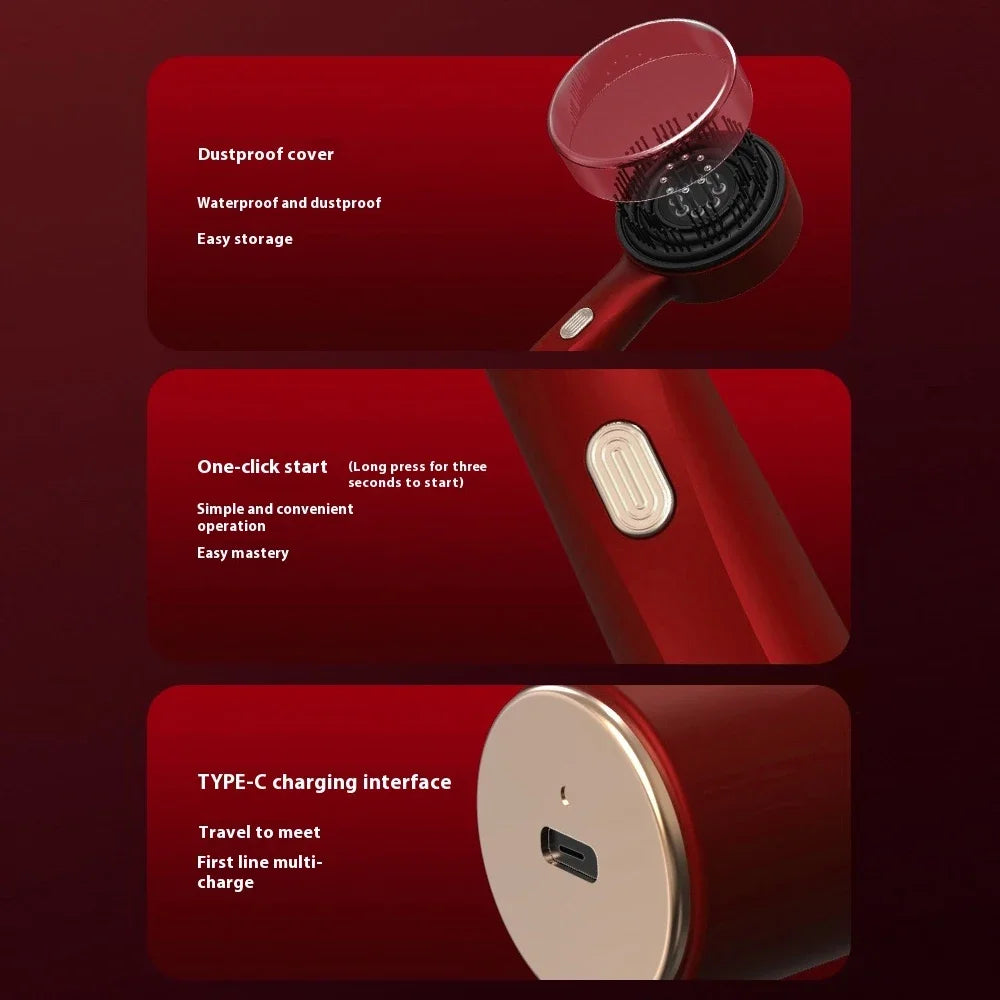 3 Modes Electric Massage Comb Portable Red Light Laser Comb for Hair Follicle Hair Follicles