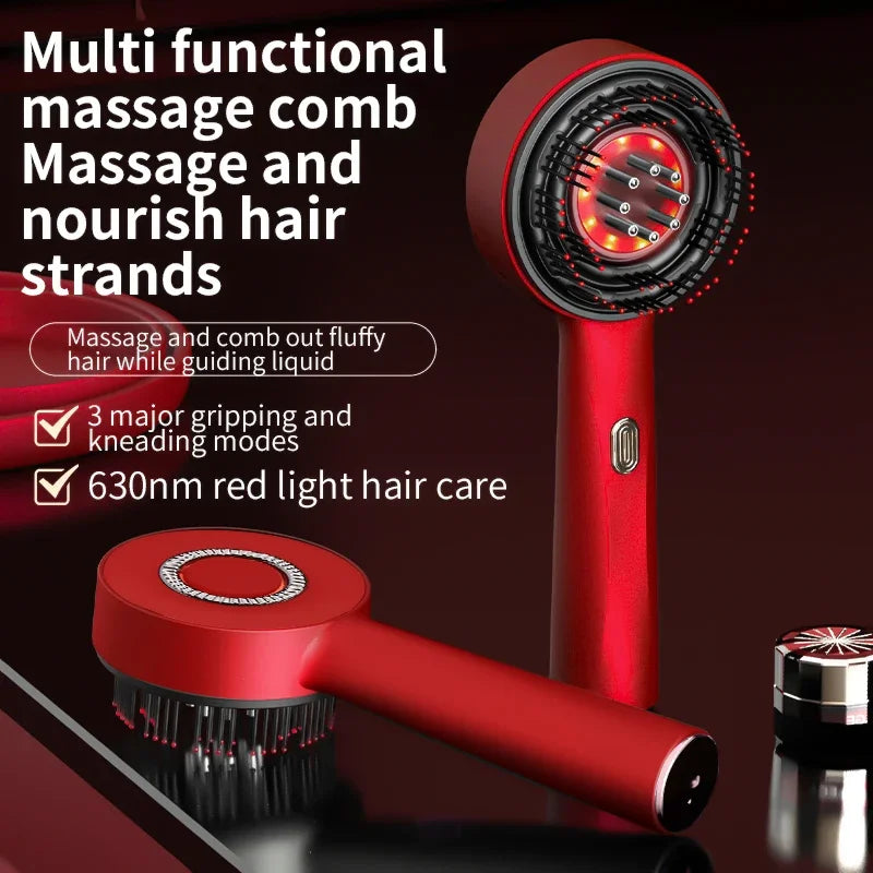 3 Modes Electric Massage Comb Portable Red Light Laser Comb for Hair Follicle Hair Follicles