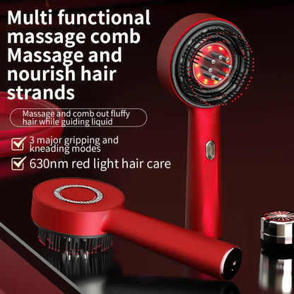 3 Modes Electric Massage Comb Portable Red Light Laser Comb for Hair Follicle Hair Follicles